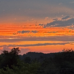 Sunset over farmland in New Freedom, PA, within Southern York County School District